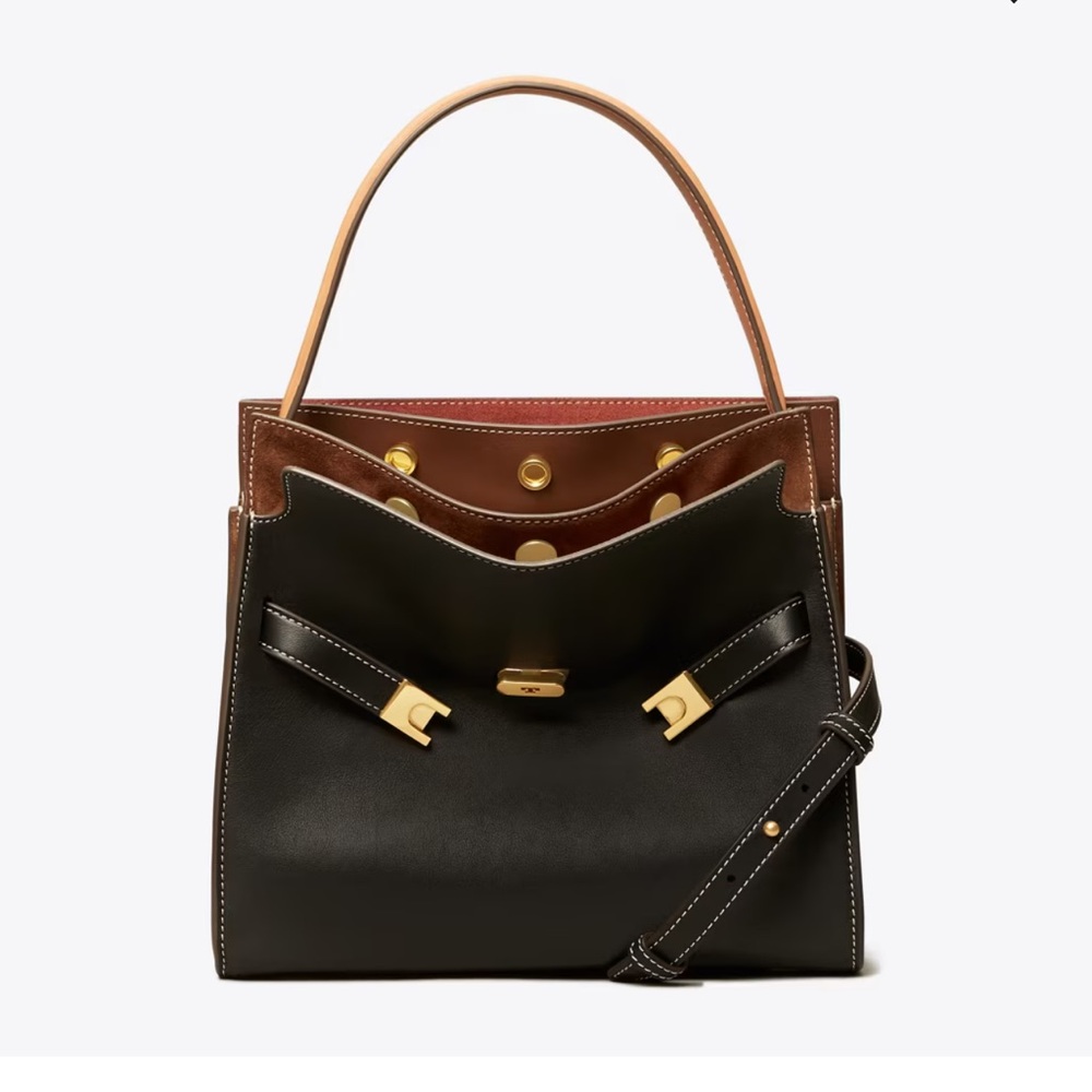 Tory Burch LEE RADZIWILL LIKE NEW BLACK AND SUEDE
